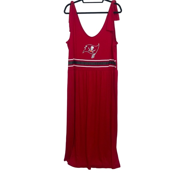 Tampa Bay Buccaneers NFL G-III 4Her by Carl Banks Red Game Over Maxi Dress 2XL - Picture 3 of 12